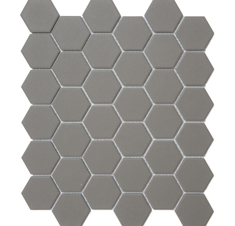 Aquacolor Porcelain Massive Grey Ug Big Hexagon 51x59x6