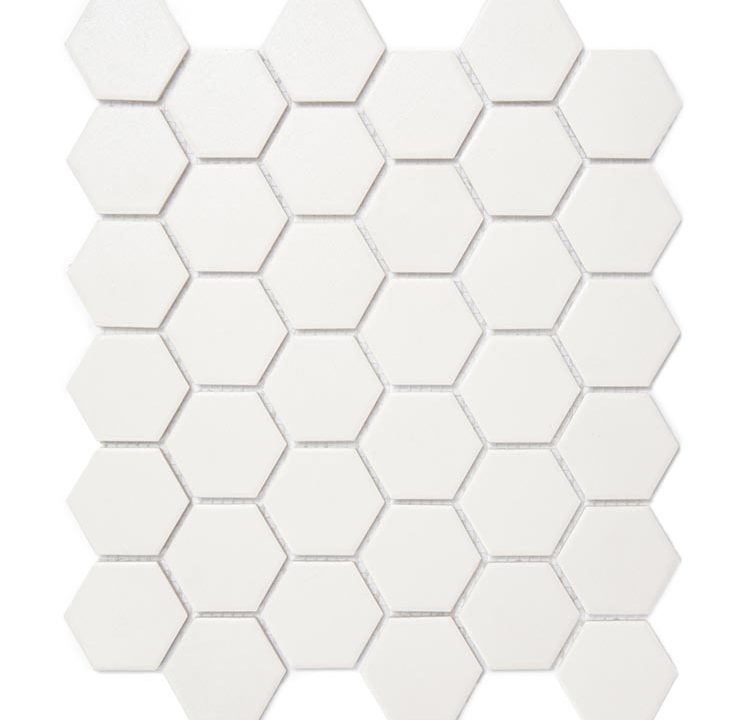 Aquacolor Porcelain Massive Superwhite Ug Big Hexagon 51x59x6